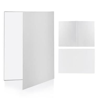 Imagem de Meking Refletores de luz 2 em 1 para fotografia, 17 x 12 polegadas prata branco refletor de papelão, quadros de fotografia plana para alimentos, maekup, joias e outros produtos pequenos (papel)