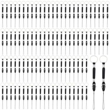 Imagem de Bememo 200 peças de cordão de nylon preto com fivela de liberação rápida para pen drive USB, MP3, leitor de MP4, chaveiro, porta-cartões de identificação e outros dispositivos eletrônicos pequenos