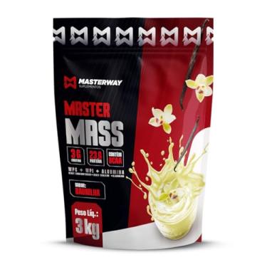 Imagem de MASTER MASS Hipercalórico (Baunilha) 3Kg - Masterway Suplementos