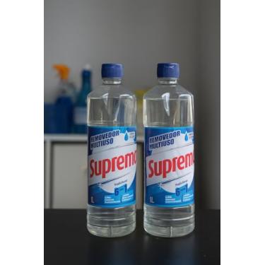 Imagem de Kit 2 Unidades Removedor Multiuso Suprema 1L Tradicional Limpeza Profunda, Alto Poder Desengordurante e Perfume Agradável