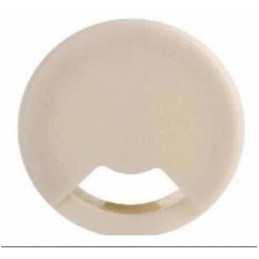 Imagem de Acabamento Passa Fio/mesa De Computador 59mm Marfim 5 Peças - comercia