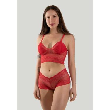 Imagem de Conjunto Diluxo 309 Vermelho, Feminino, M, Vermelho