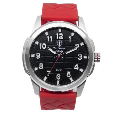 Imagem de Relógio Tuguir Masculino Ref: Tgi37123 Esportivo Aço Prateado