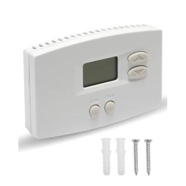 Imagem de Controle de desumidificador de parede digital 76 compatível com desumidificadores de casa inteira da série 1800 e E, montado na parede, 4 botões, 24 VCA, branco