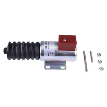 Imagem de Chamixx Válvula solenoide de parada 12V Push Pull DC Solenoide RP2309B 40700094 compatível com terminais Murphy 3