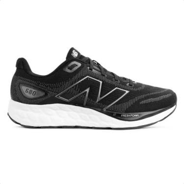 Imagem de Tênis New Balance 680 V8 Masculino, 43, Preto, Branco