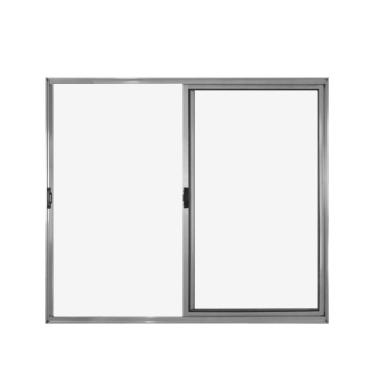 Imagem de Janela 2 Folhas De Correr S/ Grade 1.00 X 1.20 Alumínio Brilhante Linha Modular - Hale