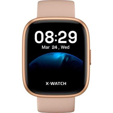 Imagem de Relógio Smartwatch X-Watch Dourado Unissex - XSWUQPI003 PXTX - RELOGIO