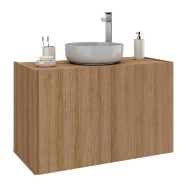 Imagem de Gabinete De Banheiro 62,5cm Suspenso 2 Portas Multimóveis Mp5044 Rustic Rustic