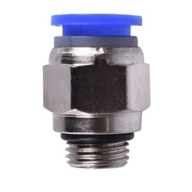 Imagem de Conector Engate Rápido Rosca 1/4 X 8mm Pneumática 10 Peças