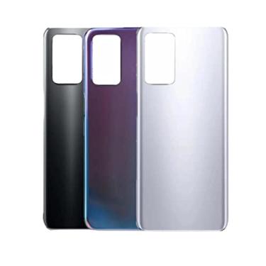 Imagem de SHOWGOOD para Oppo A93 5G bateria traseira tampa traseira porta caixa de substituição da tampa traseira da bateria (preto)