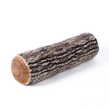 Imagem de Winter Flower Almofada de tronco de árvore, almofada cilíndrica de impressão digital 3D para sofá, sala de estar, decoração de casa, porta-malas-1 pacote