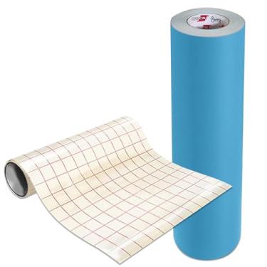 Imagem de ORACAL Película de estêncil Oramask 813 – Máscara azul transparente (61 cm x 3 m com papel de transferência)