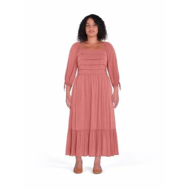 Imagem de City Chic Vestido feminino plus size - Callie casual, rosa, 48