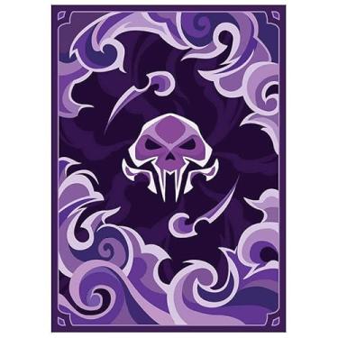 Imagem de Fantasy North Sombra – Elements Series II – 100 capas de cartas TCG foscas texturizadas – serve para Pokémon Magic MTG Commander e outros jogos de cartas – capas de cartas