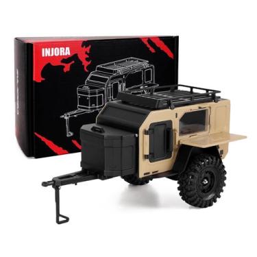Imagem de Reboque de acampamento INJORA para esteiras RC 1/18 1/24 TRX4M SCX24