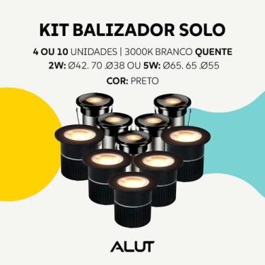Imagem de Kit Balizador Led Embutido Solo Essence 2w, 5w 3000k Branco Quente IP6