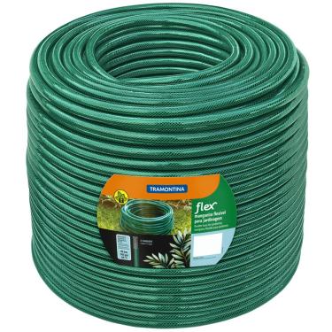 Imagem de Mangueira Flexível Verde sem Engate com 100 Metros - 79170510 - TRAMONTINA