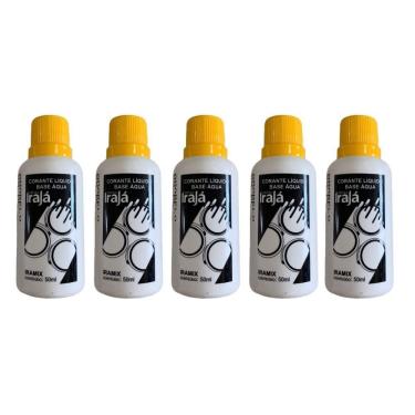 Imagem de Kit 5 Pigmento Corante Líquido Bisnaga Tinta 50Ml Amarelo