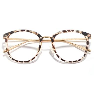 Imagem de Cyxus Oculos Luz Azul para Feminino, Óculos Anti Luz Azul para Computador Anti Fadiga Proteção UV400 Armação ultraleve TR90