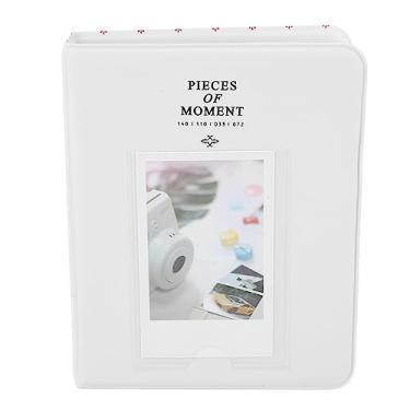 Imagem de Álbum de fotos branco com 64 bolsos de 7,5 cm para mini câmeras Polaroid