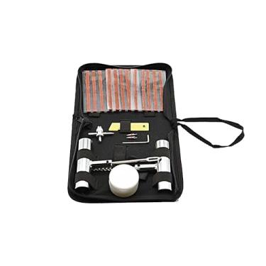 Imagem de Couslcd Kit de reparo de pneu de carro de 24 peças, perfurações de emergência de veículos pesados e caixa de ferramentas de remendo planos, variedade de reparo de pneu sem câmara automotiva, universal