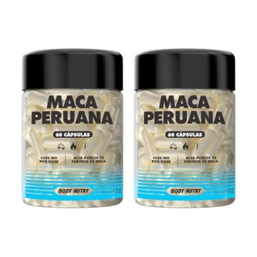 Imagem de Kit 2x Maca Peruana Premium 2500mg 100% Pura Pote 60 Cápsulas Matéria Prima Importada Para Homens e Mulheres | Energia Resistência