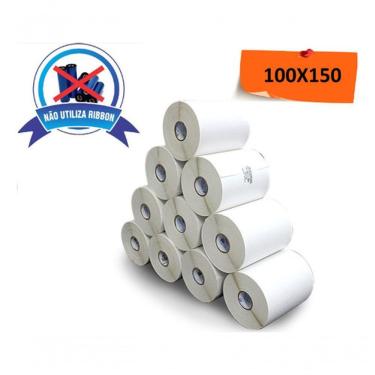 Imagem de 10 Rolos Etiqueta 10x15 Cm Térmica Serrilha Ecommerce