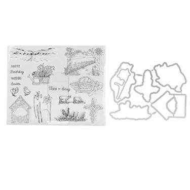 Imagem de Selos transparentes feitos à mão, reutilizáveis, multifuncionais, faça você mesmo, carimbo transparente para fazer cartões, álbum de fotos, cartões, envelopes, material tpr 17,5 x