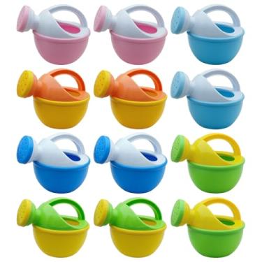 Imagem de 12 peças de regadores multicoloridos, plástico, conjunto de pequenos, para banho, praia, jardim, presentes de festa ideais