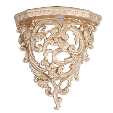 Imagem de Prateleira de parede estilo oco europeu para decoração de parede para cozinha, banheiro, sala de estar, quarto