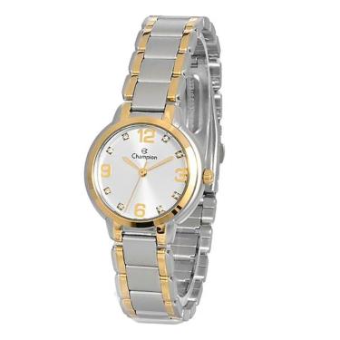 Imagem de Relógio CHAMPION feminino analógico dourado prata CN28419B