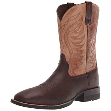 Imagem de ARIAT Botas Masculinas Amos Western, Marley Brown/Rastreador Tan, 7.5