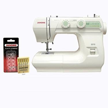 Imagem de Janome 2212 12 Stitch Máquina de costura de braço livre, 860SPM e pacote de bônus gratuito