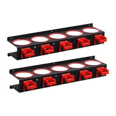 Imagem de YWJLQH Suporte de parede para garrafas e regadores com ganchos quadrados, ideal para oficinas, locais de trabalho e residências, Clipe de Abertura Não Incluso