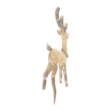 Imagem de RiToEasysports Decoração de Natal de Renas, Cervos Brilhantes Iluminados Com Luzes LED para Gramado de Quintal Ao Ar Livre, Decoração de Férias Em Acrílico à Prova d'água para Todos Os Climas para