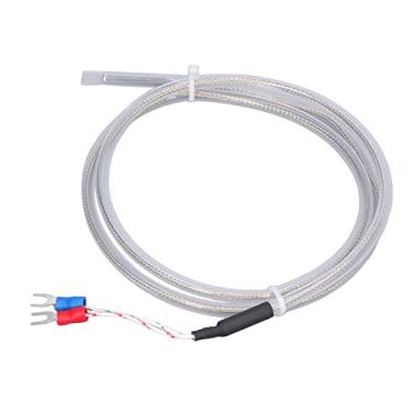 Imagem de KIMISS Termopar Tipo K de Alta Precisão Com Sonda de Sensor de Temperatura PT100 - Faixa de Medição de 0-200 ° C, Comprimento de 1 Metro para Medição Precisa de Temperatura