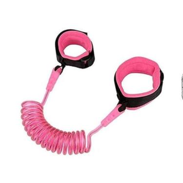 Imagem de Guia de Segurança Infantil, Coleira Pulseira Anti Perda, Fio de Aço Inoxidável e Algodão, 2 Metros, Múltiplas Cores, para Crianças de 1-10 Anos