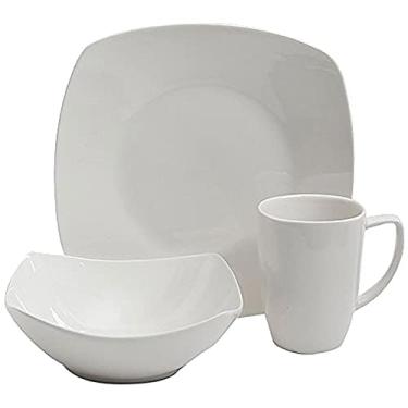Imagem de Gibson Home 118325.12 Conjunto de louça quadrada Zen Buffetware de 12 peças