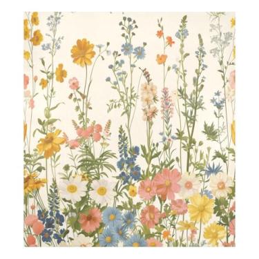 Imagem de Blueangle Capa de ímã vintage de flores silvestres para lava-louças, decoração de capa frontal de lava-louças, adesivos de eletrodomésticos, adesivos de eletrodomésticos, adesivo magnético decorativo