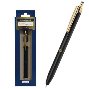 Imagem de Zebra Sarasa Grand Caneta esferográfica de tinta gel, edição limitada embalada para presente, fina 0,5 mm, tinta vintage à base de água, preto fosco (P-GF25-JJ57-MTBK)
