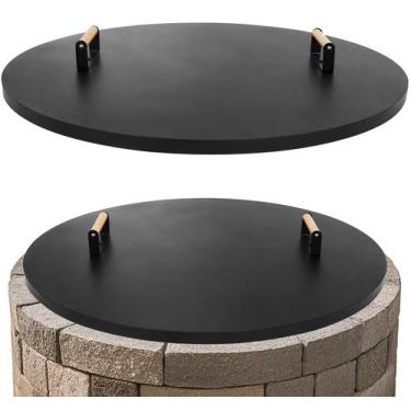 Imagem de Tapa para Pozo de Fuego 1MORE de 34" con Manijas de Madera Resistente 