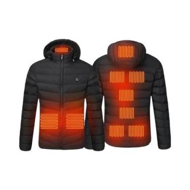 Imagem de Jaqueta Masculina Aquecida Para O Inverno, Parka Térmica Elétrica USB 