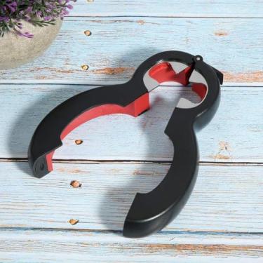 Imagem de Tnfeeon Abridor de Latas 6 Em 1, Design Ergonômico para Fácil Aderência, Tamanho Compacto de 5,7 X 2,5 Polegadas, Perfeito para Casa, Viagens, Piqueniques e Camping, Feito de ABS Durável, TPR e Aço