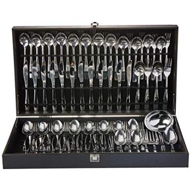 Imagem de Faqueiro com Estojo de Madeira 75 Peças, FQM6122-PM-90,Euro Home