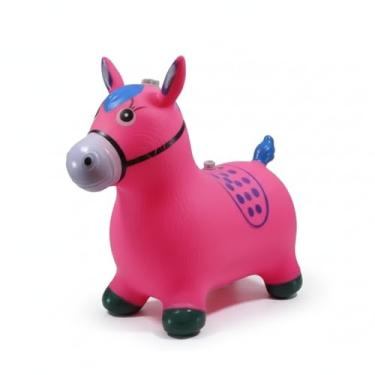 Imagem de Cavalinho Upa Upa Infantil Rosa Brinquedo de Pular Diversão e Exercício para Crianças