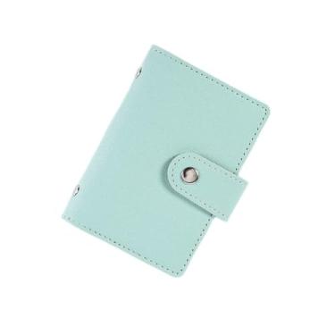 Imagem de Carteira com porta-cartões de crédito, moderna, elegante, multicartões, carteira de couro para uso diário, Verde, Tendência