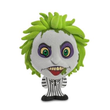 Imagem de Kidrobot Collectible Beetlejuice (2024) Striped Suit 4" Flocked Bhunny Stylized PVC Figure