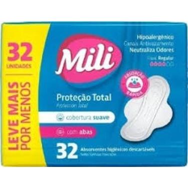 Imagem de Absorvente Mili Proteção Total, Com 32un