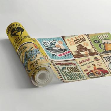 Imagem de Kit 2 Faixa Adesiva Decorativa Border Azulejo Para Cozinha - BELO PAPE